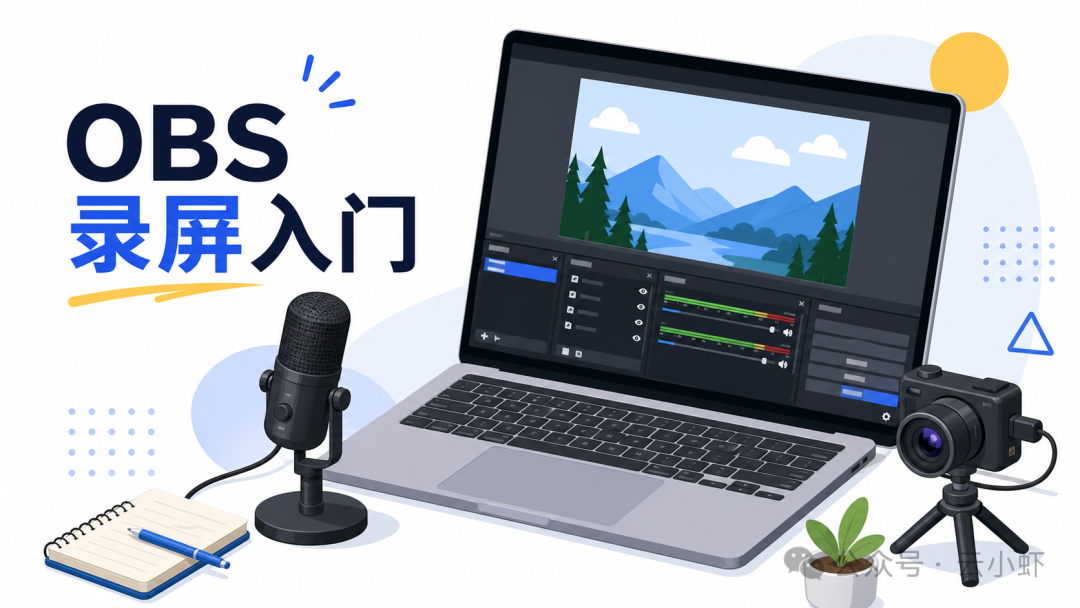 OBS 是录屏软件，也是一个小型导播台。